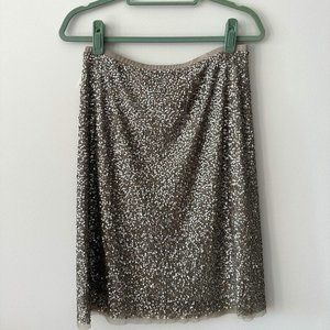 Talbots | Gold Sequin Skirt Size M